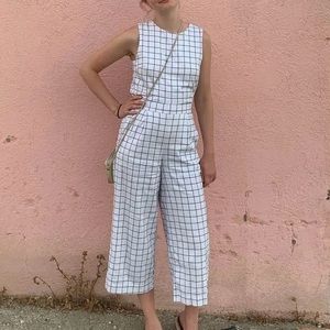 J.O.A. Grid Jumpsuit